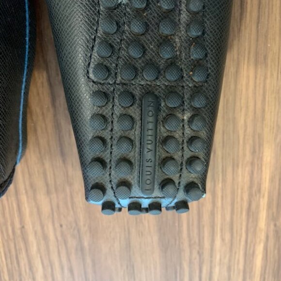 Louis Vuitton Men's Hockenheim Black Leather Loafers - Picture 9 of 9